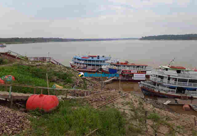 Rio Madeira baixa mais de um metro em 12 dias e Marinha avalia restringir navegação noturna