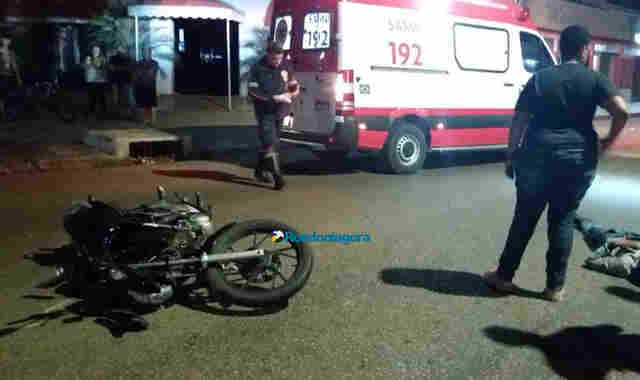 Caminhonete avança preferencial e colide com motoboy em Porto Velho