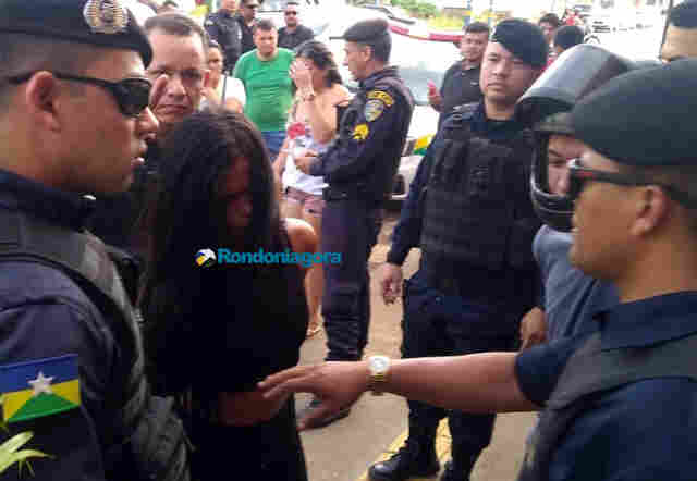 Fotos e vídeo: Criminosos tentam assaltar floricultura e fazem reféns em Porto Velho