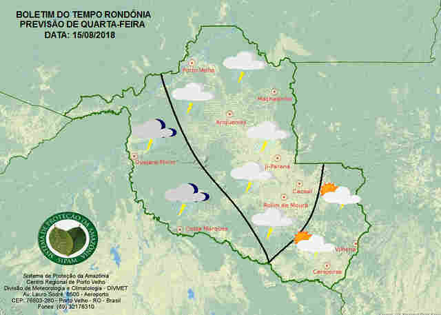 Frente fria fraca: tempo fecha e pode chover em todo o Estado nesta quarta-feira