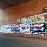 Promotores de evento transformam viaduto da Jatuarana em "espaço publicitário" e devem ser multados