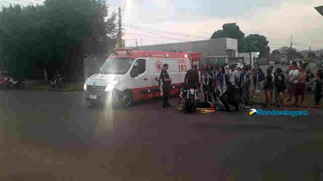 Motociclista foge após atropelar ciclista em Porto Velho