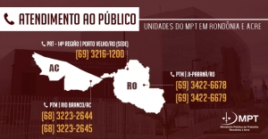 MPT prorroga inscrições seleção de estagiários em Rondônia e Acre