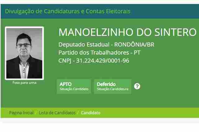 TRE defere candidatura de Manoelzinho do Sintero a deputado estadual