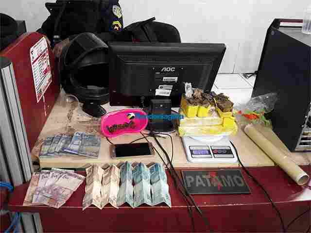 Foragido é preso com 1,5 kg de maconha na Zona Leste