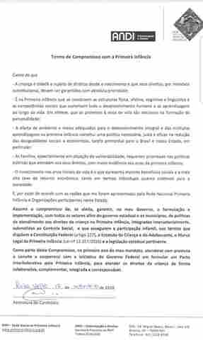 Vinicius Miguel participa de campanha em defesa da primeira infância