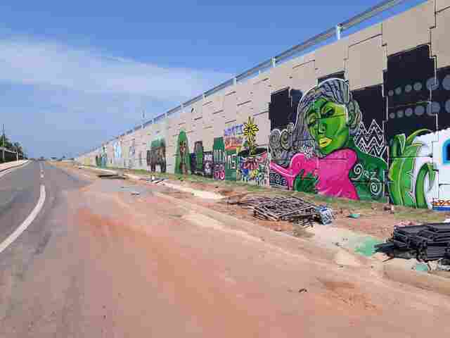 Viadutos de Porto Velho ficam mais coloridos com a arte de grafiteiros; confira fotos