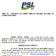 PSL vai à justiça contra Marcos Rogério por uso da imagem de Bolsonaro