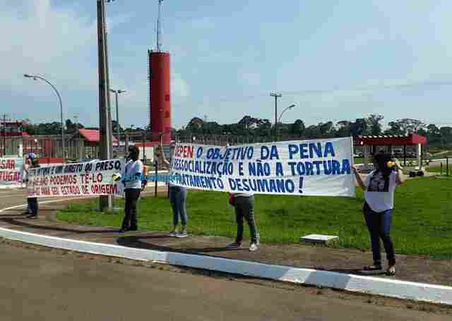 Penitenciária Federal em Porto Velho fala sobre protesto de esposas de presos que pediam visita íntima