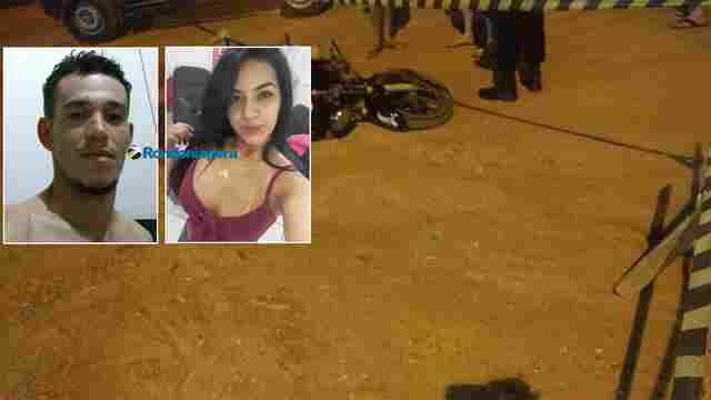 Criminosos executam casal em moto a tiros