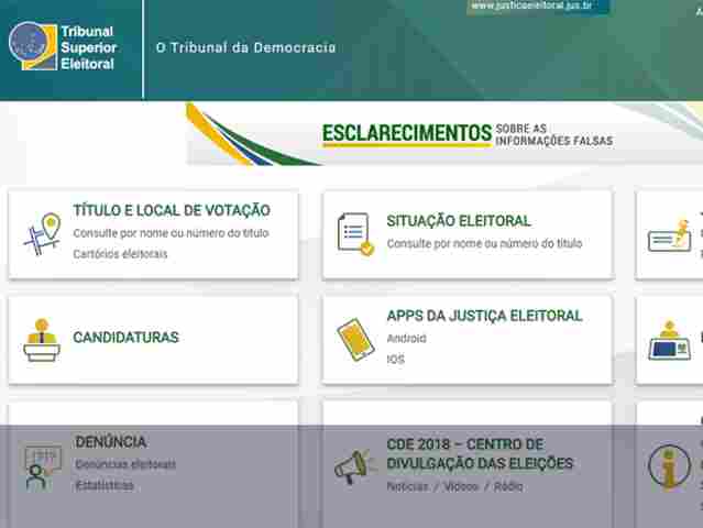 Portal do TSE restringe serviços para prevenir ataques cibernéticos