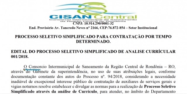 Consórcio de saneamento abre inscrições para contratar trabalhadores com salários de até R$ 1,3 mil