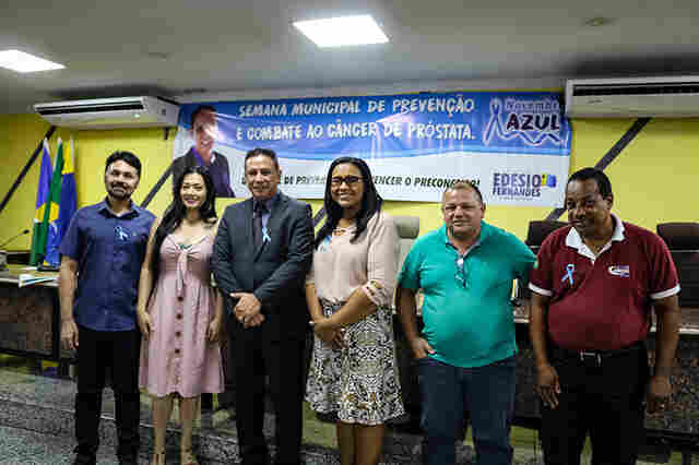 Novembro Azul: Vereador Edesio realiza palestra na Câmara