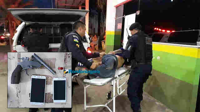 Após vários roubos, foragido é baleado durante confronto com a PM