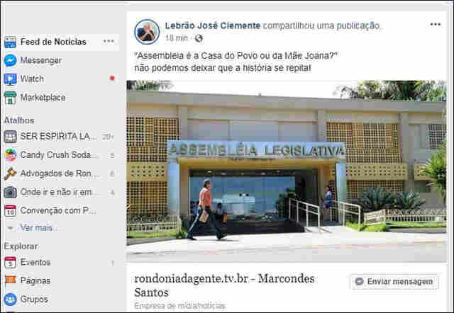 Primeiro-secretário da Mesa, Lebrão acusa: “Assembleia é Casa do Povo ou da mãe Joana”