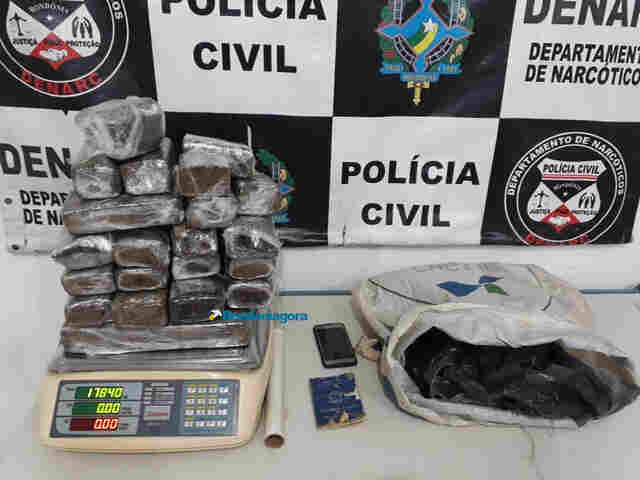 Ex-presidiário é preso com quase 18 quilos de maconha na Zona Sul