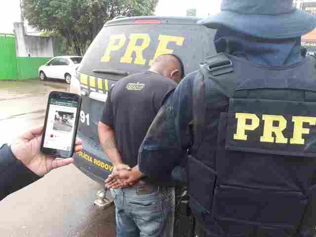 Em Porto Velho, PRF prende homem que divulgou blitz pelo celular