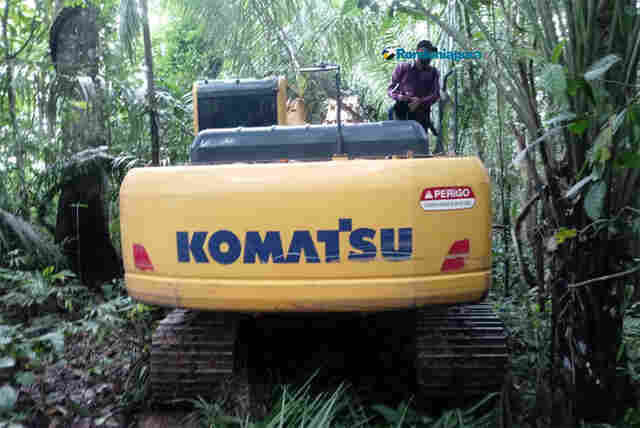 Polícia localiza escavadeira do DER furtada em Porto Velho