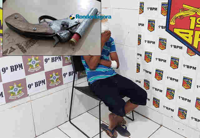 Durante roubo, adolescente criminoso é atingido por tiro disparado pelo comparsa