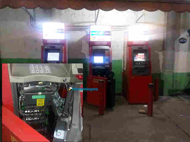 Bandidos conseguem arrombar e roubar caixa eletrônico que já foi alvo de ação criminosa