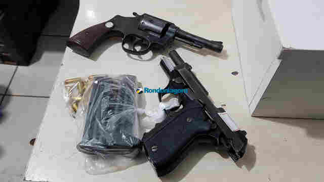 Polícia prende militar da Aeronáutica e apenado com duas armas de fogo