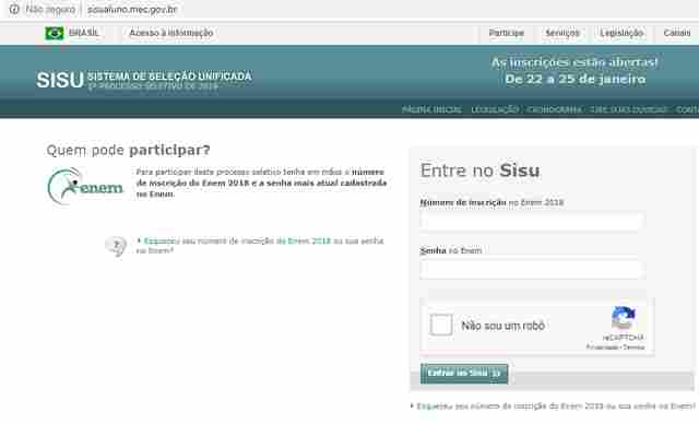 Após problemas, MEC prorroga inscrições do Sisu para dia 27