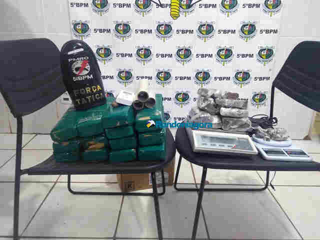 Monitorado por tornozeleira é preso com vários tabletes de maconha em casa  na Capital