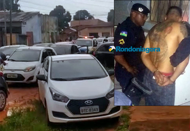 Criminoso Ã© preso apÃ³s fazer arrastÃ£o em motoristas de aplicativos