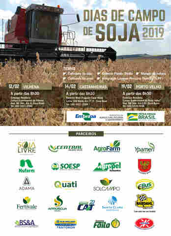 Embrapa realiza Dia de Campo de Soja em Porto Velho nesta terça