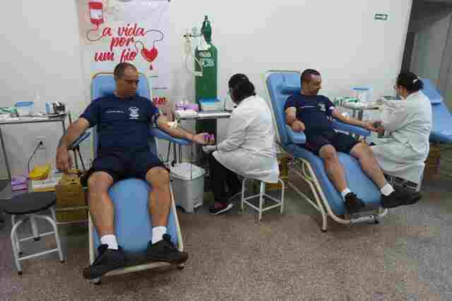 Alunos do Curso de Formação de Sargento doam sangue em Cacoal