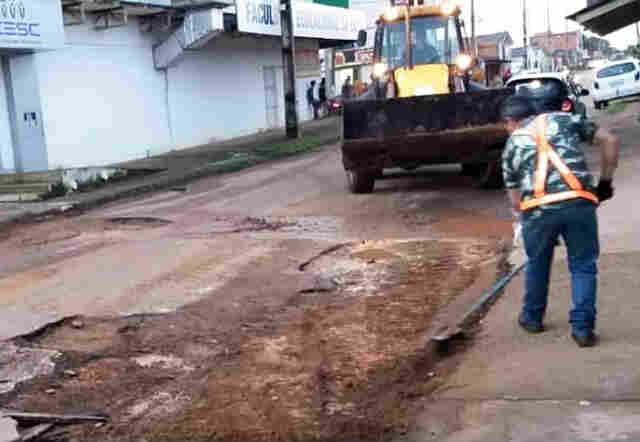 Operação tapa-buracos beneficiará mais de 30 ruas de Porto Velho nesta semana, diz Prefeitura