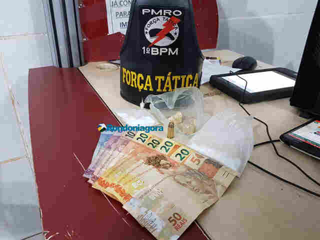 Homem é preso com várias porções de cocaína durante abordagem de rotina no Nacional