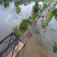 Tráfego é temporariamente liberado na BR-425, mesmo sem a conclusão da elevação da ponte