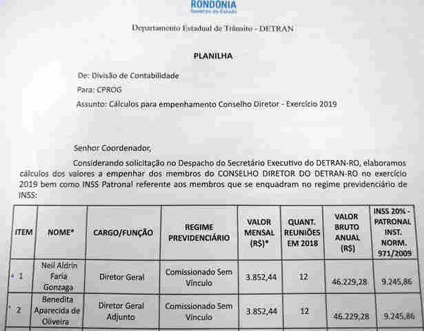 Além de salários, Detran vai pagar R$ 34 mil mensais a 9 diretores para discutir ações do próprio órgão