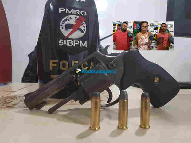 Fugitivo do Ênio Pinheiro e mais dois amigos são presos com revólver na Zona Leste