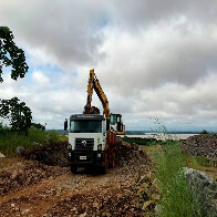 Parte da Estrada do Belmont será recuperada com rochas da época da construção da Usina Santo Antônio