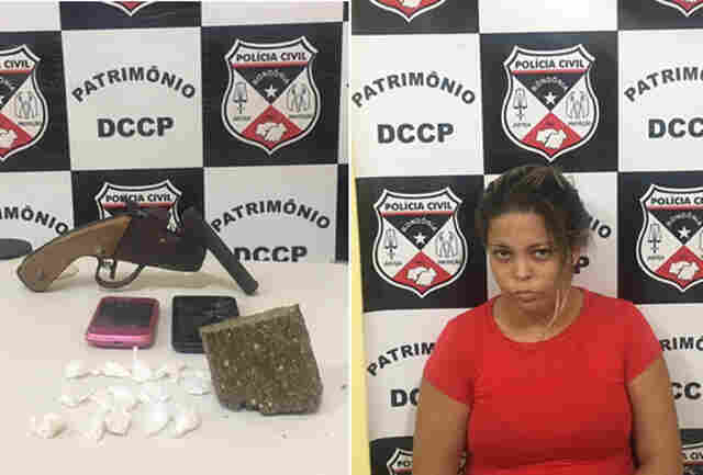 Mulher é presa com drogas e arma no Orgulho do Madeira, em Porto Velho