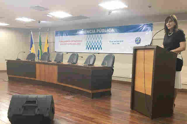 Sinjur apresenta reivindicações de trabalhadores durante audiência pública no TJ