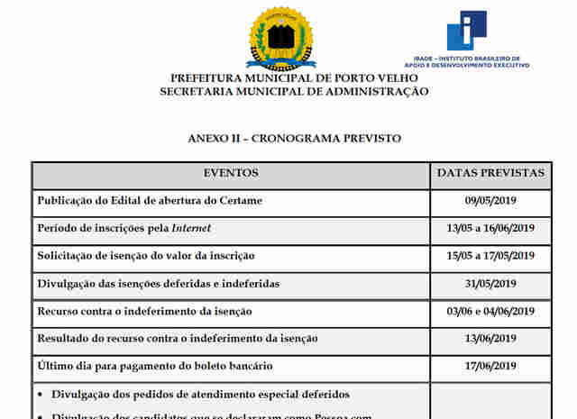 Começam as inscrições para o concurso da Secretaria de Educação de Porto Velho