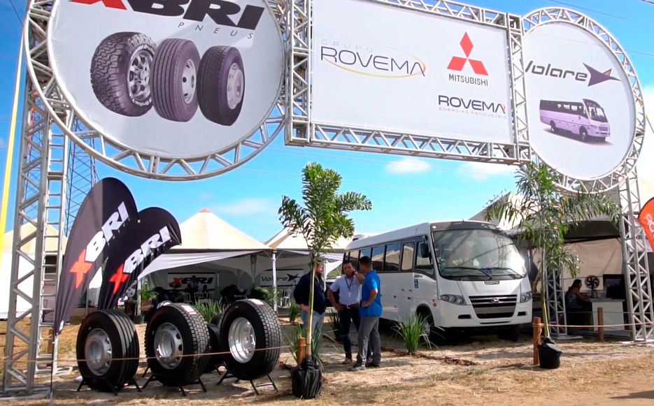 Rovema apresenta linha de ônibus Volare e pneus XBRI na Rondônia Rural Show