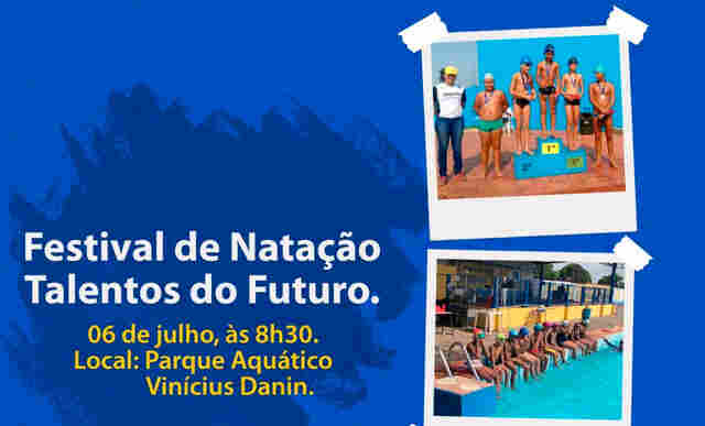 Festival de natação acontece no próximo sábado