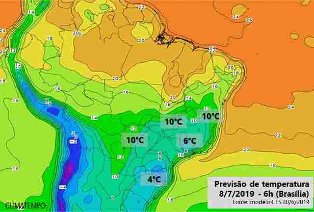 Frio intenso no sul do país também muda temperatura em Rondônia nos próximos dias