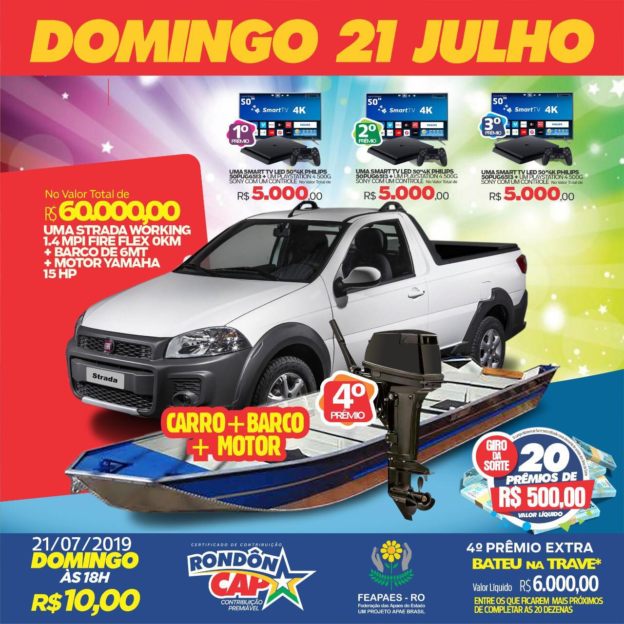 Melhores momentos do sorteio do Rondoncap no domingo, 14 de julho