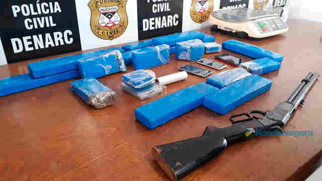 Foragidos perigosos de Ji-Paraná são presos em Porto Velho com 13 quilos de maconha