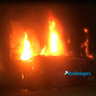 Vídeo: Incêndio de grandes proporções destrói o prédio da Rondobras em Porto Velho
