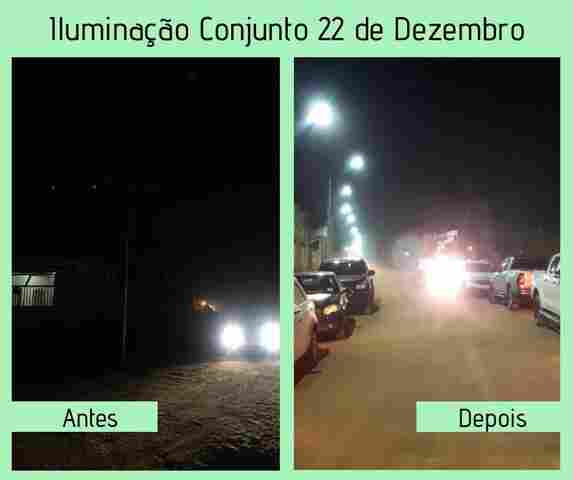 Vereadora Joelna Holder comemora chegada de iluminação pública no Conjunto 22 de Dezembro