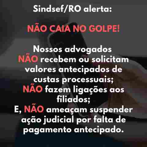 Sindsef alerta sobre golpe do depósito bancário