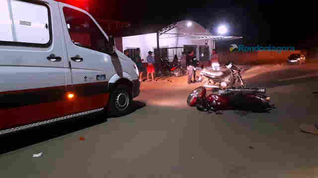 Grave acidente entre motos deixa feridos na Zona Leste de Porto Velho