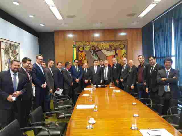 Com articulação de Coronel Chrisóstomo, Rodrigo Maia recebe empresários de Rondônia