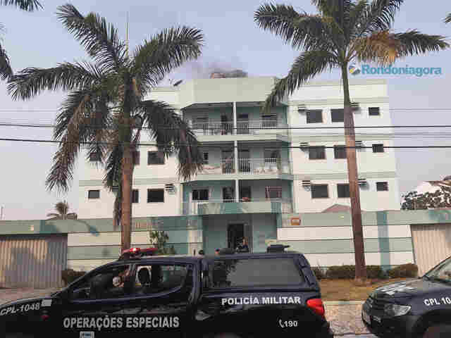 Princípio de incêndio atinge prédio na Avenida Guaporé, em Porto Velho